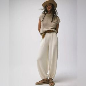 Free People Freya Sweater Set in Oatmeal Bone Combo